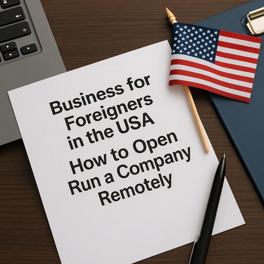 Business for Foreigners in the USA How to Open and Run a Company Remotely
